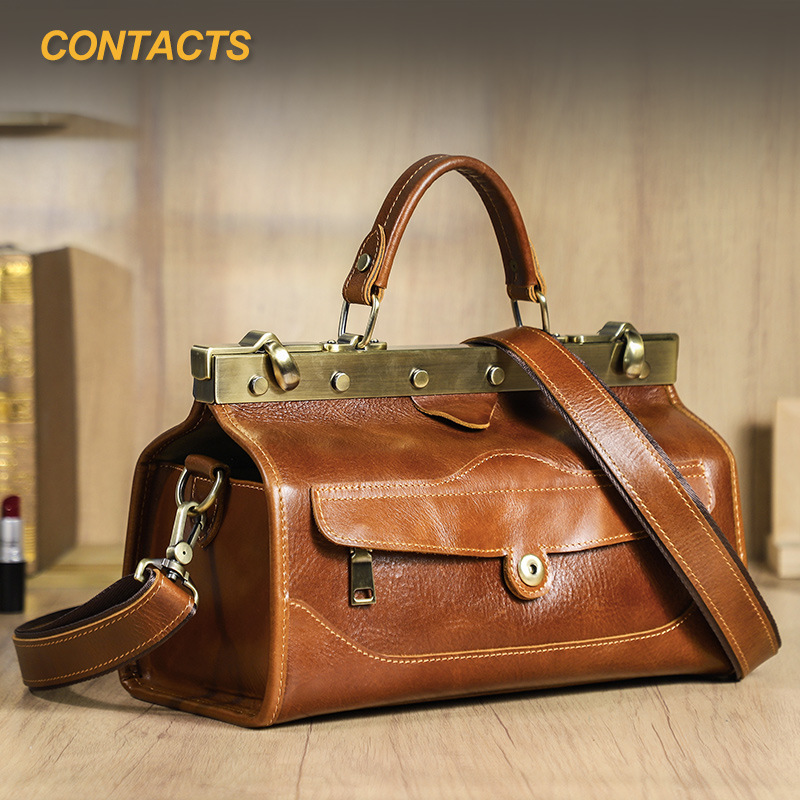 Luxury Bags Leather - 풀 그레인 양가죽 소가죽 여성용 핸드백,