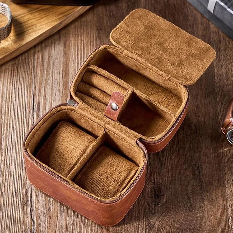 Luxury Bags Leather - 빈티지 럭셔리 시계 상자 가죽 시계