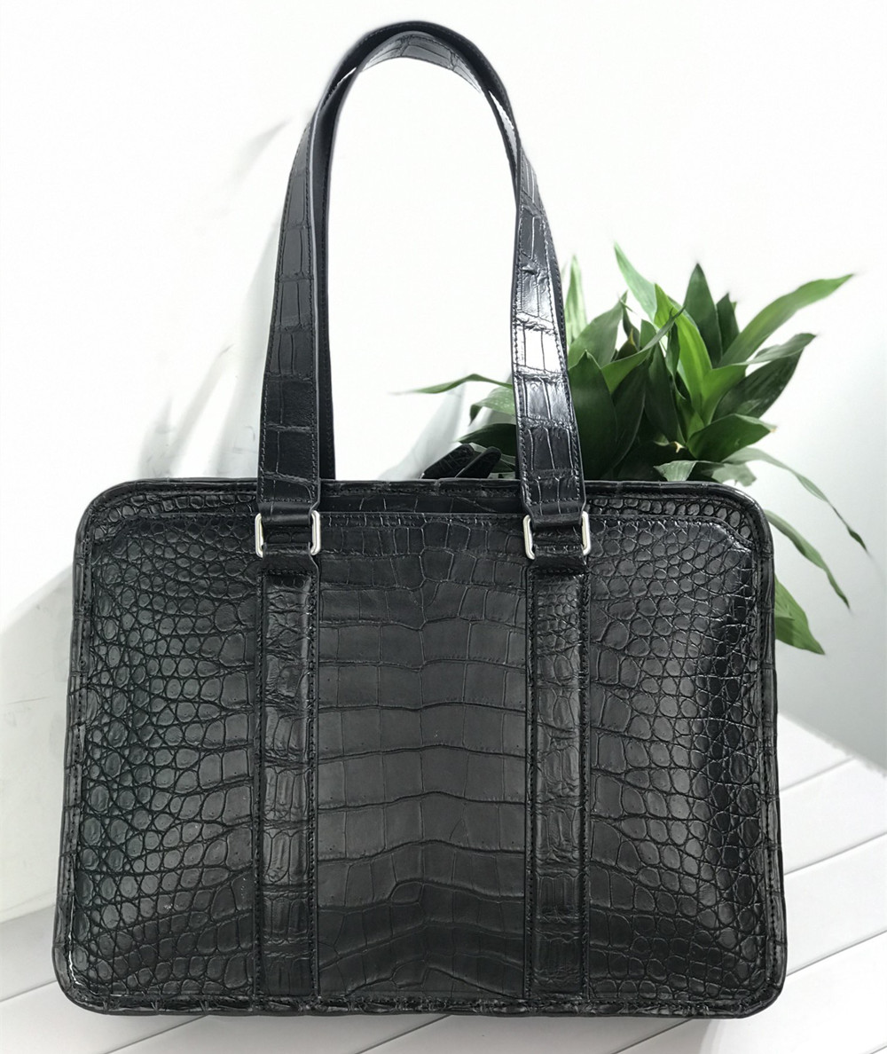 Luxury Bags Tote - 새로운 악어가죽 노트북 가방, 진짜 악어가죽