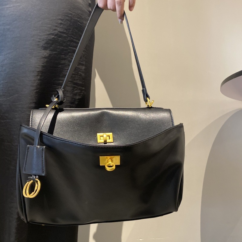 Luxury Bags Tote - 여성용 소가죽 스플릿 가죽 소재의 대용량