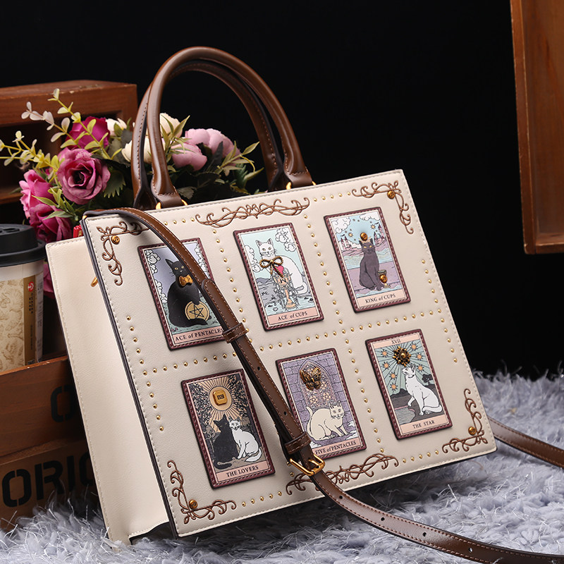 섬세한 자수 고양이 프린트가 있는 빈티지 및 럭셔리 디 - Luxury Bags Cute 리뷰 및 가격