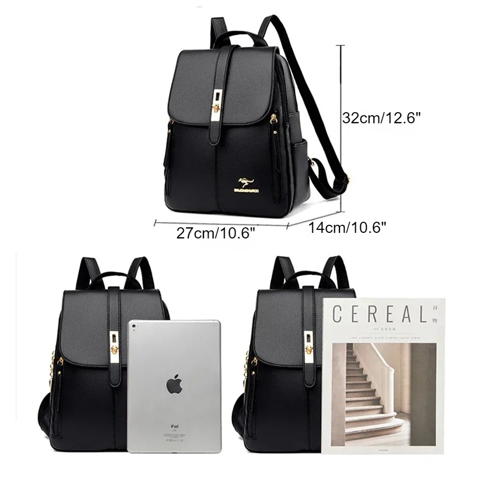 여성 가죽 대용량 배낭 여자를위한 고품질 빈티지 학교  - Luxury Bags Leather 리뷰 및 가격