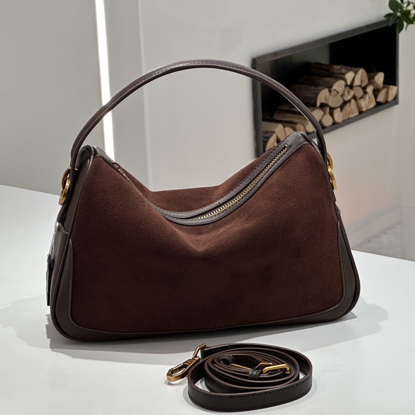 여성용 정품 가죽 핸드백 스웨이드 가방 숄더백 레트로  - Luxury Bags On Sales 리뷰 및 가격