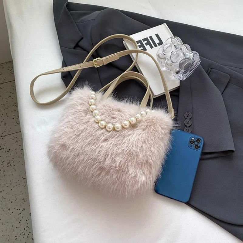 진주 체인 스트랩과 상단 손잡이가 달린 고급스러운 인조 - Luxury Bags Cute 리뷰 및 가격