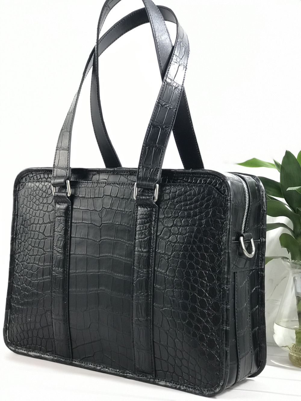 새로운 악어가죽 노트북 가방, 진짜 악어가죽 남성용 서 - Luxury Bags Tote 리뷰 및 가격