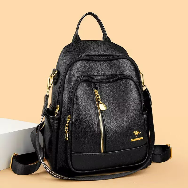 새로운 클래식 패션 고품질 부드러운 가죽 여행 배낭 여 - Luxury Bags Leather 리뷰 및 가격