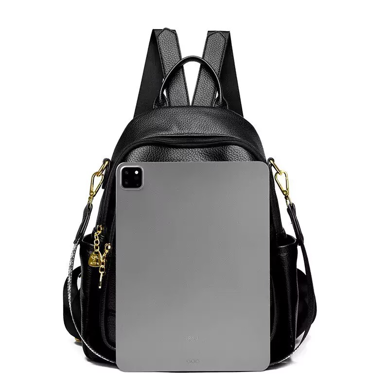 새로운 클래식 패션 고품질 부드러운 가죽 여행 배낭 여 - Luxury Bags Leather 리뷰 및 가격